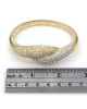 Diamond Pave Bangle Bracelet in Gold